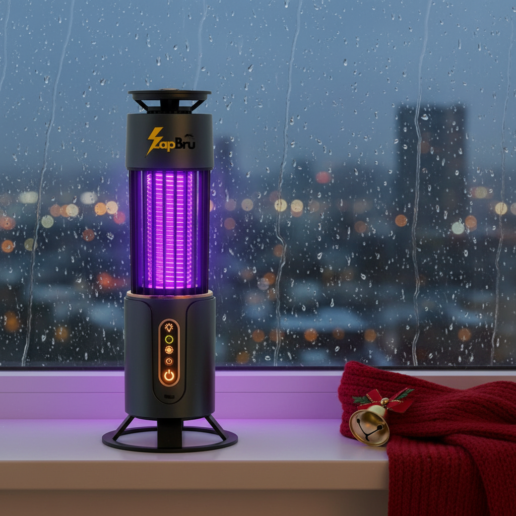 8K Grey ZapBru Rain Scene