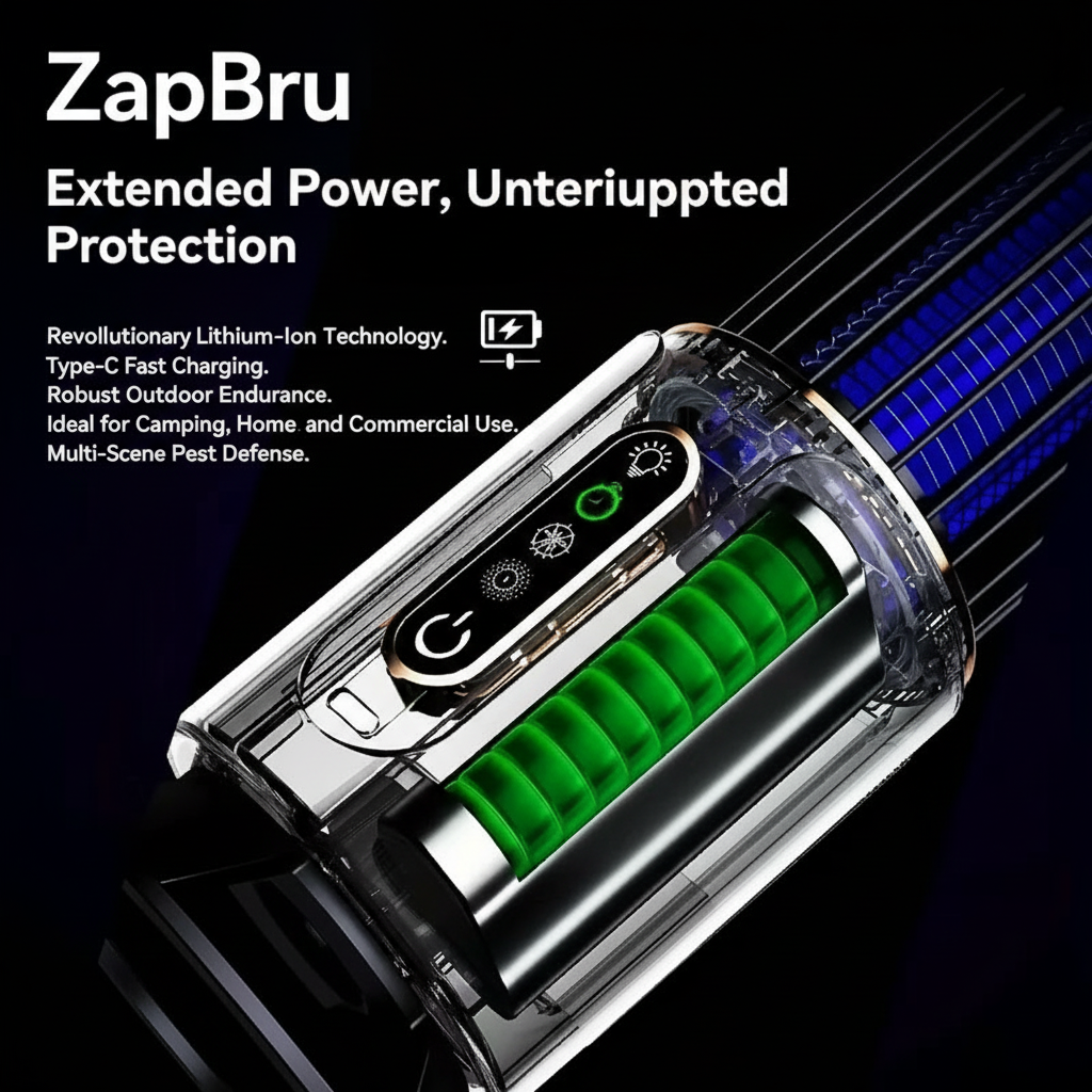 ZapBru Insect Lamp - 8K Professional Image 4