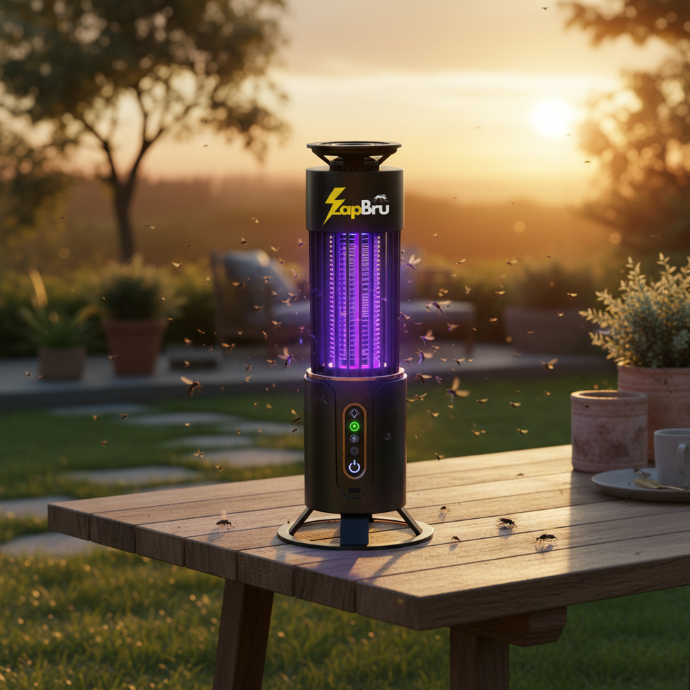 ZapBru Insect Lamp - Realistic Evening Scene